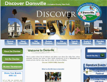 Tablet Screenshot of dansvillechamber.com